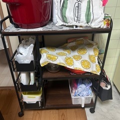 キッチンワゴン　レンジ台の画像