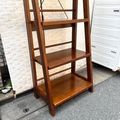 【武蔵小山店】(B)オープンラック ウッドシェルフ 棚 ディスプレイラック 5段 の画像