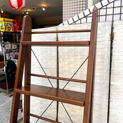 【武蔵小山店】(B)オープンラック ウッドシェルフ 棚 ディスプレイラック 5段 の画像