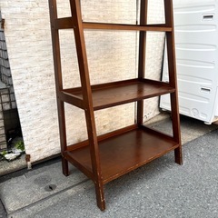 【武蔵小山店】(A)オープンラック ウッドシェルフ 棚 ディスプレイラック 5段  の画像