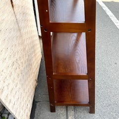 【武蔵小山店】(A)オープンラック ウッドシェルフ 棚 ディスプレイラック 5段  の画像