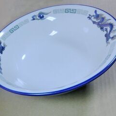新品　業務用ラ－メンどんぶり　瑠璃（ルリ）青龍と雷紋の画像