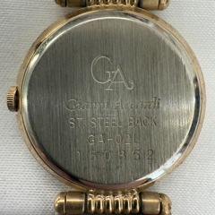 【電池切れ/現状お渡し】Gianni Accardi ジャンニ・アッカルディ MILANO QUARTZ GA-02L ACCARD1 ステンレスバック レディース 腕時計 アナログ 小ぶり 文字盤約20.5mm 全長約19.8cm ゴールド×シルバー 2トーン ブレス ウォッチ ファッション ビンテージ かわいい 上品の画像