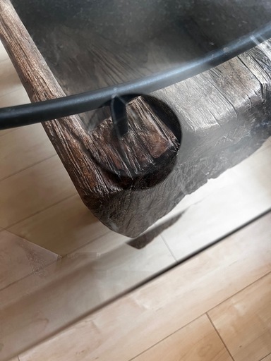 【送込】元値176,000円　吉祥寺 kaja ガラスダイニングテーブル