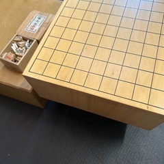 将棋盤　将棋　足付き　駒の画像
