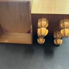 将棋盤　将棋　足付き　駒の画像