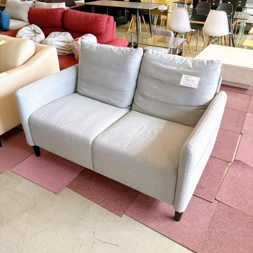 IKEA アンゲルスビー 2人掛け ソファ ライトグレー