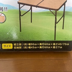 家具折りたたみレジャーテーブル(M)の画像