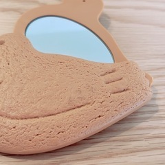 鳩サブレー型 ミラー 手鏡 コンパクトミラーの画像