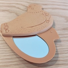 鳩サブレー型 ミラー 手鏡 コンパクトミラーの画像