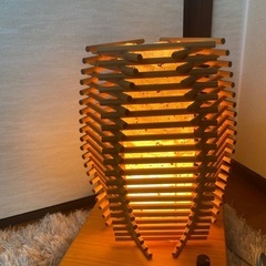 和紙 ランプ　ライトの画像
