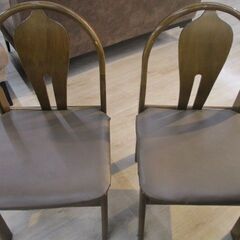 ジモティー割引🏷️【ジャングルジャングル岸和田和泉インター店】　ダイニングセット　木製　ブラウン　和泉市 堺市 岸和田市 泉大津市 高石市 泉北郡熊取町の画像