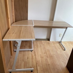 美品　コーナーデスクの画像