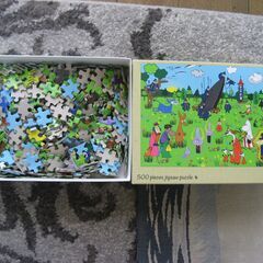 ジグソーパズル５００ピース（ムーミン）新品と中古品１箱の画像