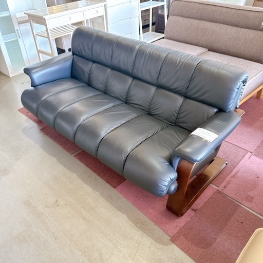 富士 ファニチア 3人掛け ソファ レザー