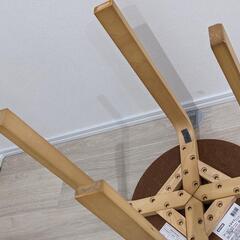 ニトリ　セロ　北欧風 木製スツール　2脚の画像