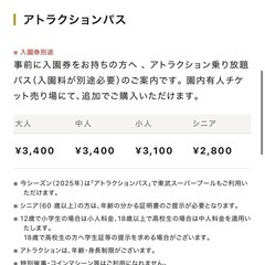 東武動物公園入園券9枚の画像