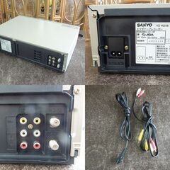 現状品 SANYO VHSビデオデッキ 2002年製 VZ-H21型 ビデオテープレコーダー リモコン付き 通電確認済 サンヨー 札幌市 屯田店の画像