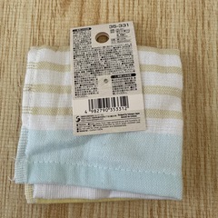 新品　表ガーゼ裏パイル　タオルハンカチ　綿100%の画像