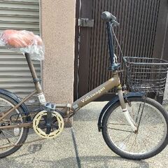  新品シート 付　フォルクスワーゲン6段変速20インチ自転車の画像