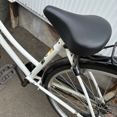 🚲27インチ自転車✨数回使用のみ／お買い得✨黒　白　ホワイト　ブラックの画像