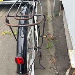 🚲27インチ自転車✨数回使用のみ／お買い得✨黒　白　ホワイト　ブラックの画像