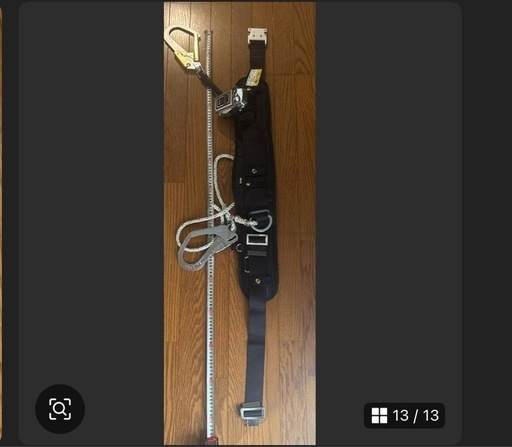 タジマ　FUJIYA 腰道具胴当てベルト用2丁がけセットツールバックつき
