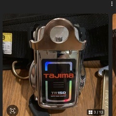 タジマ　FUJIYA 腰道具胴当てベルト用2丁がけセットツールバックつきの画像