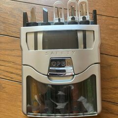彫刻刀５本セット　すべりどめシート　安全カバー付きの画像