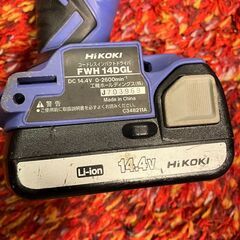 HIKOKI 電動インパクトドライバー コードレス 14.4V 動作品の画像