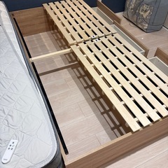 値下げ【ニトリ】収納付きベッドの画像