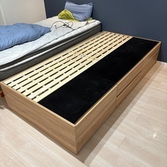 値下げ【ニトリ】収納付きベッドの画像