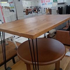 ★リユースのサカイつくば店★TK6179 ベガコーポレーション ダイニングテーブル ナチュラル H75×D70×W120 クリーニング済みの画像