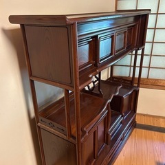 茶箪笥 飾り棚 の画像