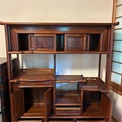 茶箪笥 飾り棚 の画像