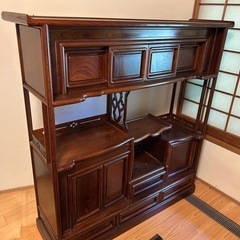 茶箪笥 飾り棚 の画像