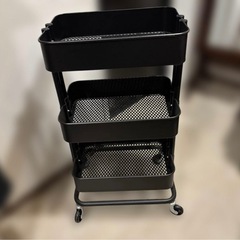 【完成品】IKEA RÅSKOGロースコグ ブラック 35x45x78cmの画像