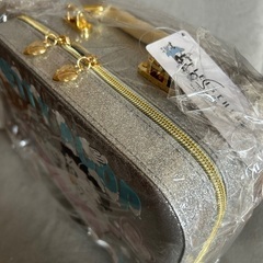 ベティブープシルバーグリッターきらきらバニティバッグの画像