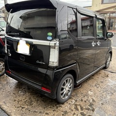 ①平成26年　ホンダ　N-BOXカスタム　2WD ナビ　テレビ　バックカメラ助手席側パワースライドドア　車検令和9年8月の画像