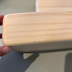 ひのきヨガブロック2個セット　無垢材の画像