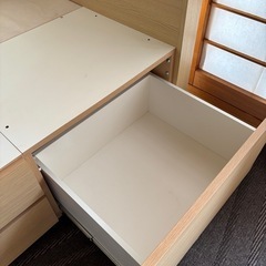 ニトリ 収納付きシングルベッドの画像