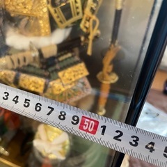 美品 秀月　五月人形　子供大将　ガラスケース入り　の画像