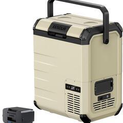 車載冷蔵庫 23L バッテリー1個付き 小型 両開きフタ コンプレッサー式の画像