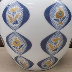 ノリタケ 壷 花器 白磁 金彩 草花柄 高さ18㎝ USED品 花瓶 Noritake 日本製 フラワーベース 苫小牧西店の画像