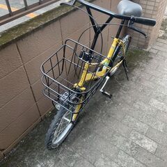 リサイクルショップどりーむ荒田店　No439 自転車　ミニベロ　２０インチ　LEDライト付き　近場のちょっとした移動にも♪の画像