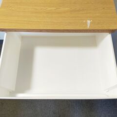 △ B チェスト 衣類収納 4段 高さ 82.5cm 幅 45cm 奥行 40.5cm 天板部分剥がれあり 現状渡しの画像