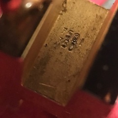 珍品 Hロゴ スクエアデザインチャーム ゴールド 750?刻印の画像