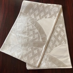 着物　袋帯　六通柄　銀糸　昭和レトロ の画像