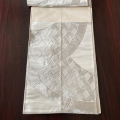 着物　袋帯　六通柄　銀糸　昭和レトロ の画像