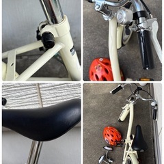 子供用自転車14インチ☆ヘルメットと補助輪付き♪アサヒで購入♪の画像